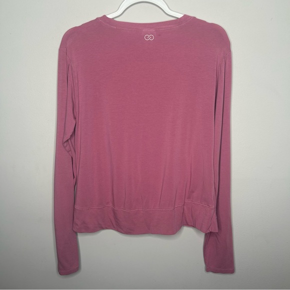 Calia by Carrie Underwood Long Sleeve Twist Trap Front Activewear Outdoor Pink M - Picture 4 of 12